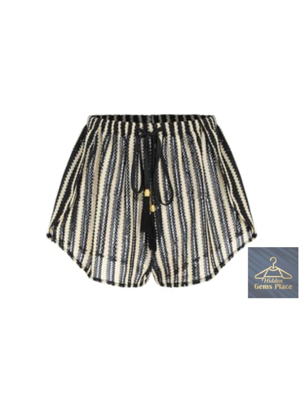 Crochet Cover Up Shorts High Waisted Swim Bottom Beach Tassel